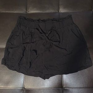 Black Flowy Shorts